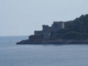 We pass Fort Sharp, Croatia as we head into open waters